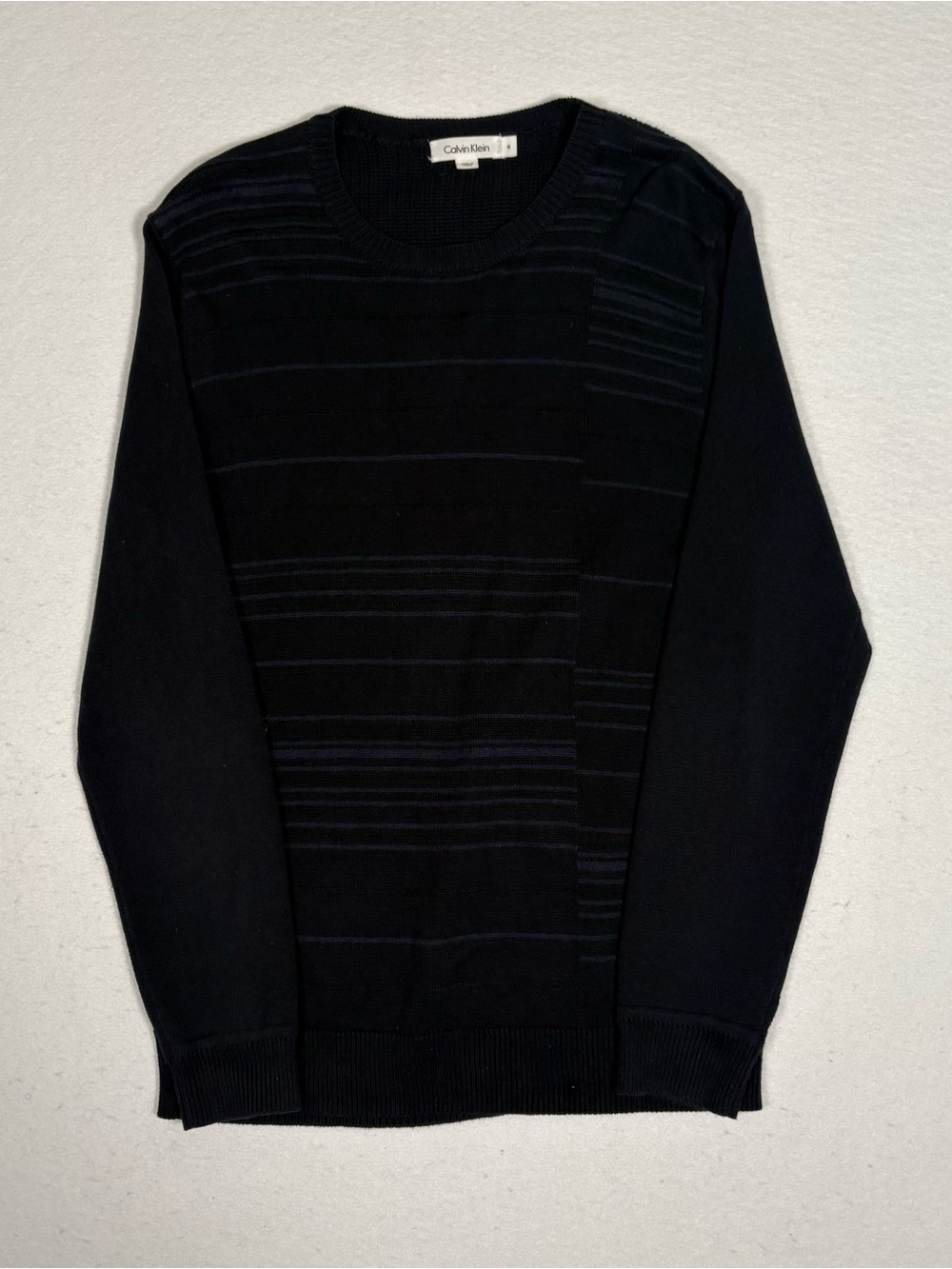 Calvin Klein Men's Blue Pullover Sweater Size Medium Crewneck #T0106